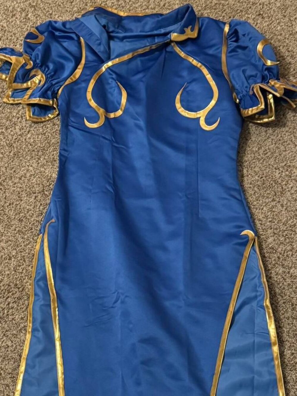 STUNNING CHUN LI STREET FIGHTER COSTUME SIZE SMALL DRESS